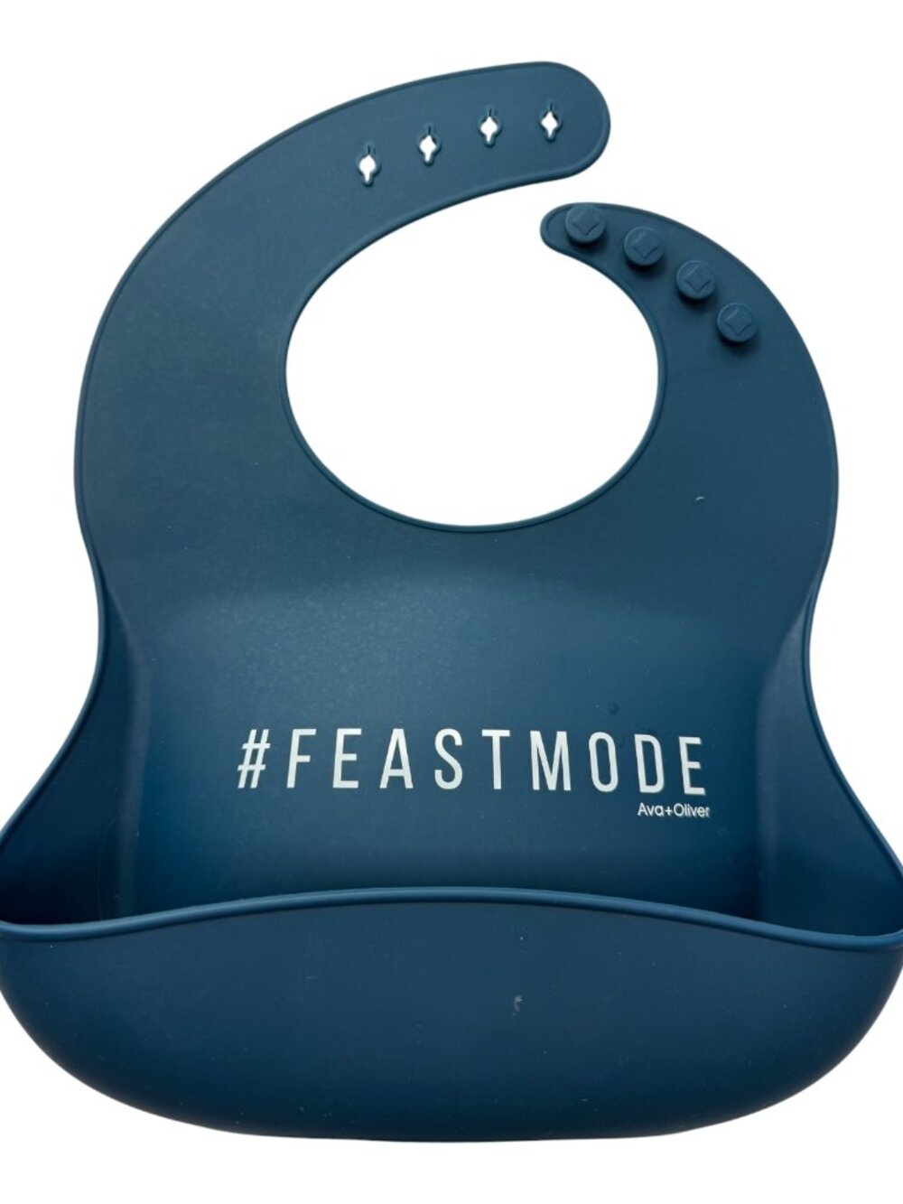 Baby Silicone Bib Gray. #FEASTMODE By Ava + Oliver